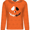 CLASSIC WOMEN’S HOODIE (POLA) - SMILE / PUMPKINS - looped knit fabric - S
