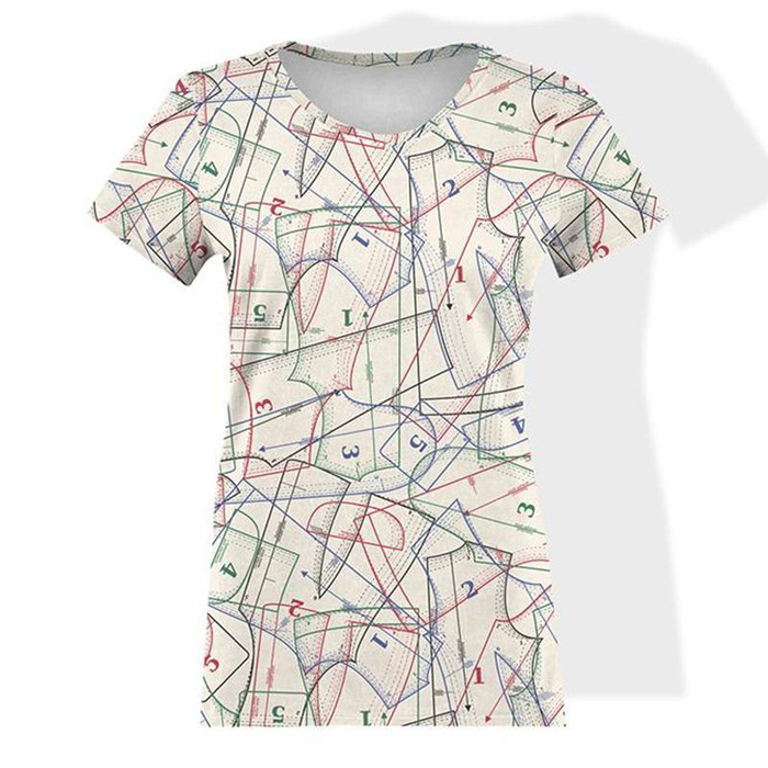 T-SHIRT DAMSKI - WYKRÓJ (HOBBY I ZAWODY) - ecru / biały - single jersey L