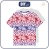 KID’S T-SHIRT- BATIK pat. 1 / purple-pink - single jersey (140-146)