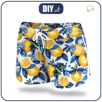 Damskie spodenki kąpielowe - TUTTI FRUTTI WZ.16 - zestaw do uszycia