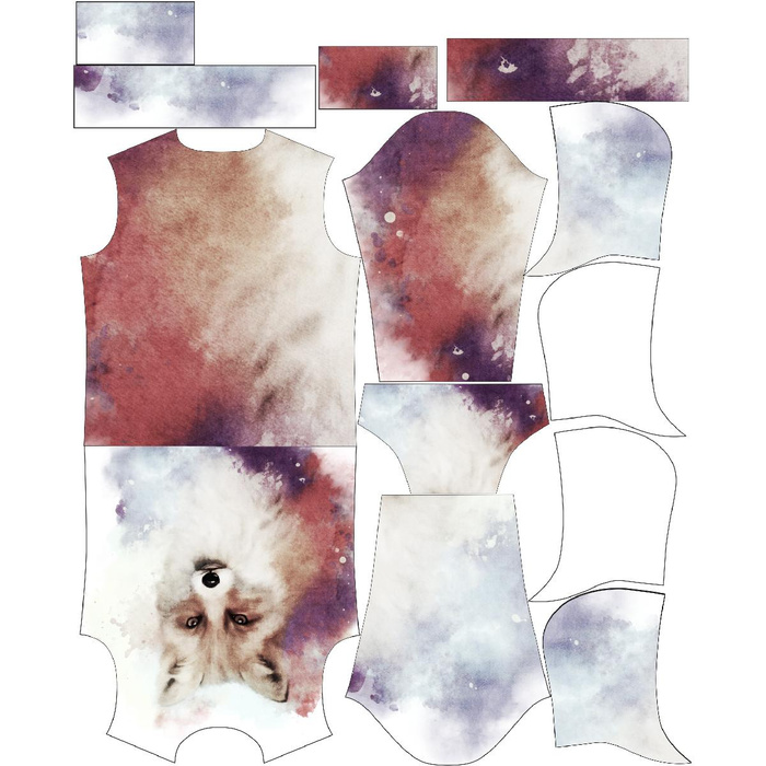 MEN’S HOODIE (COLORADO) - FOX / sepia - sewing set S