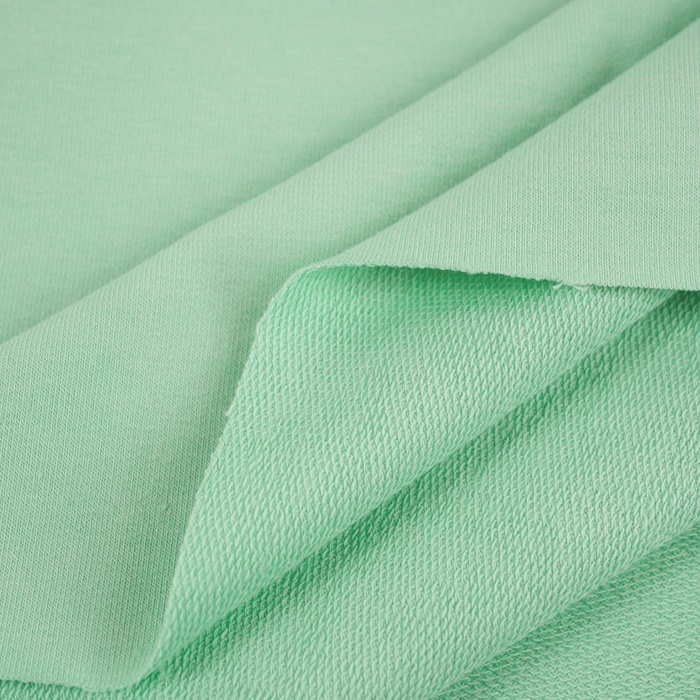 D-696 MENTOLOVÝ - teplákovina s elastanem PE260