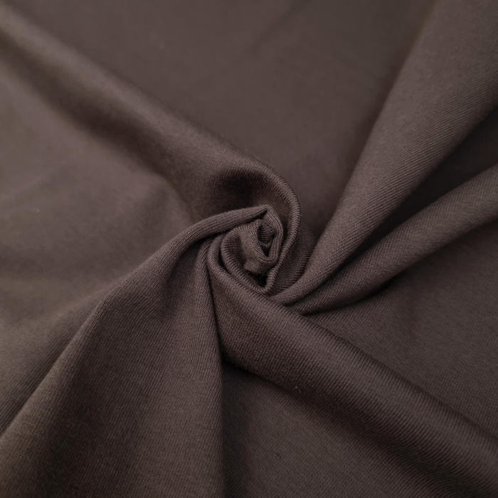 French Terry mit Elasthan - ESPRESSO (D-246)