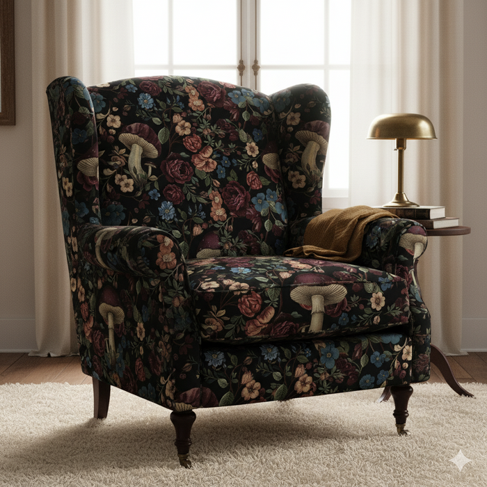 FLOWERS wz.60- Polster- Velours