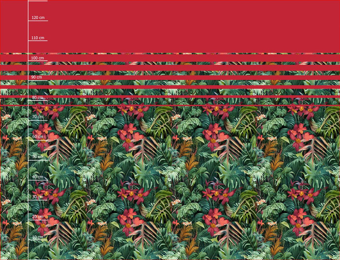 WILD JUNGLE vz. 1 - panel pro šaty krep