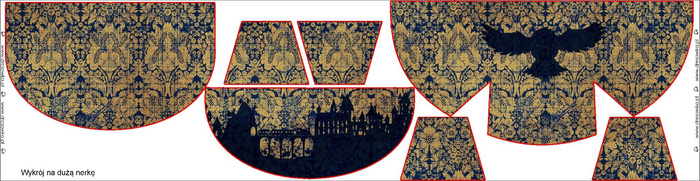 HIP BAG - OWL / MAGIC DAMASCO pat. 1 (MAGIC SCHOOL) - big