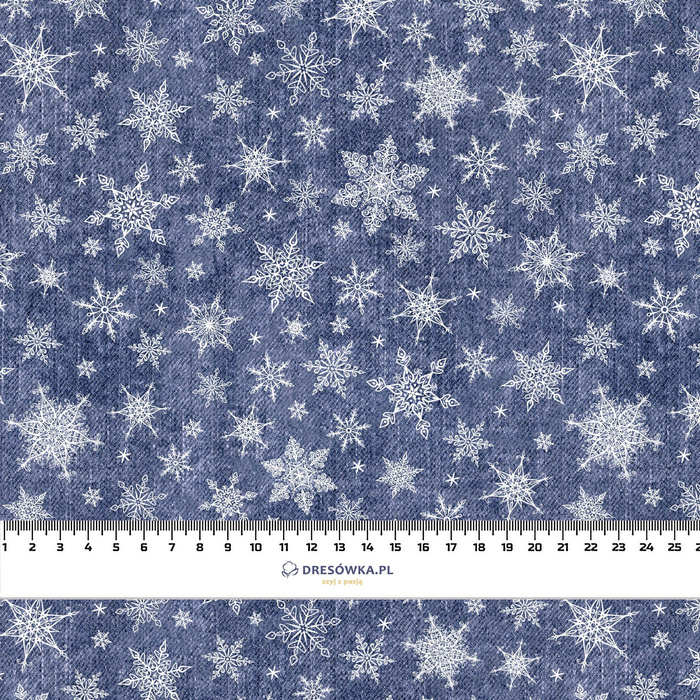 SCHNEEFLOCKEN MST. 2 / ACID WASH DUNKELBLAU - Sommersweat