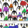 PENGUINS IN SCARVES - Viscose jersey