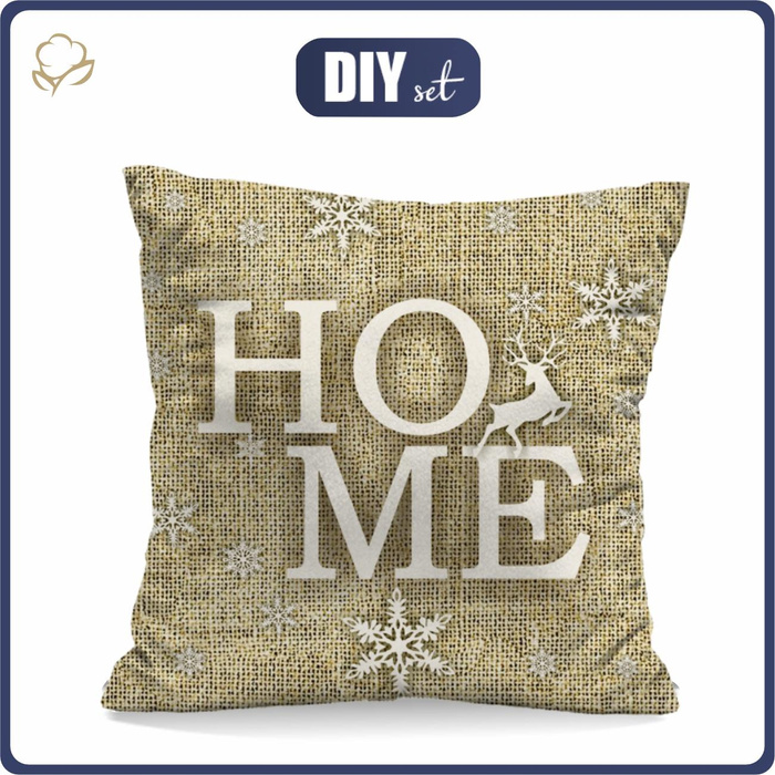 PILLOW 45x45 - HOME / jute - sewing set