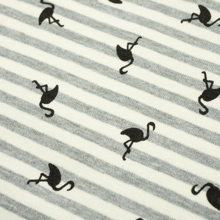 STRIPED FLAMINGOS / eco melange - single jersey TE210