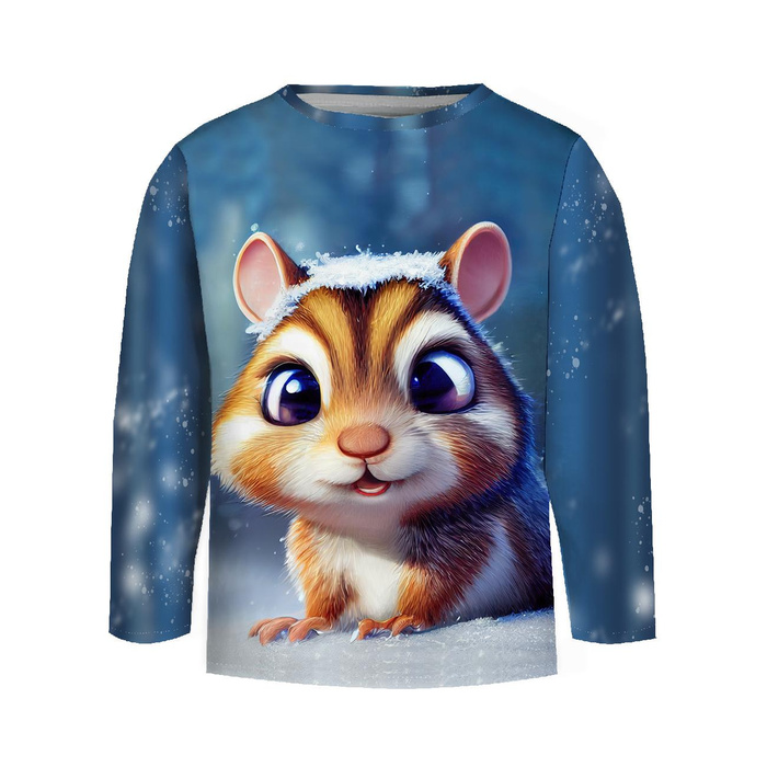 Longsleeve - ANIMATED SQUIRREL - sewing set (86/92)