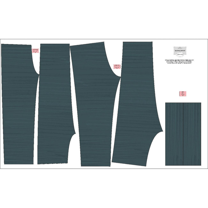 CHILDREN'S SOFTSHELL TROUSERS (YETI) - HERE COMES THE SUN - sewing set (98/104)
