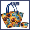 XL Tasche mit Utensilientasche 2 in 1 - Sunflowers wz. 5 - Nähset