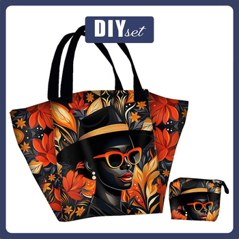 XL bag with in-bag pouch 2 in 1 - AROUND THE WORLD WZ.18 - sewing set