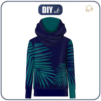 UNISEX HOODIE (HYDRA) - PALM LEAVES - sewing set XXL