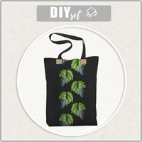 SHOPPER BAG - PARADISE FRUITS pat. 1 (PARADISE GARDEN) - Waterproof woven fabric - sewing set