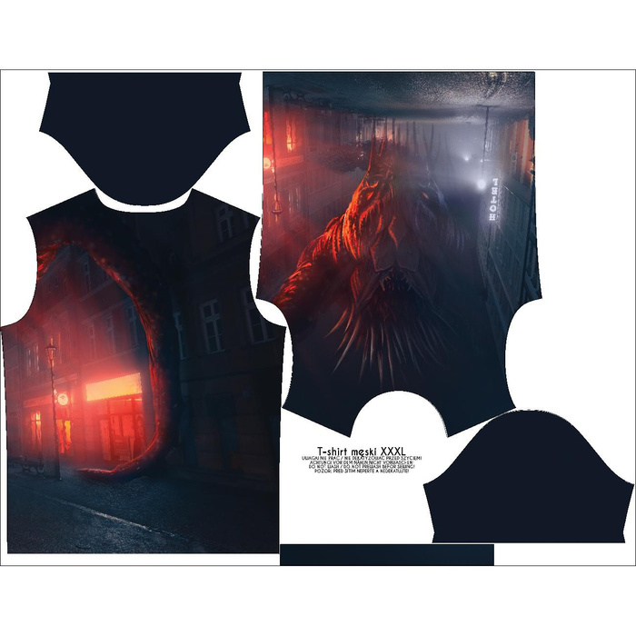 T-SHIRT MĘSKI - SZMARA - zestaw do uszycia XXXL