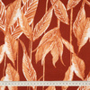 FALLING LEAVES / red - viscose + linen