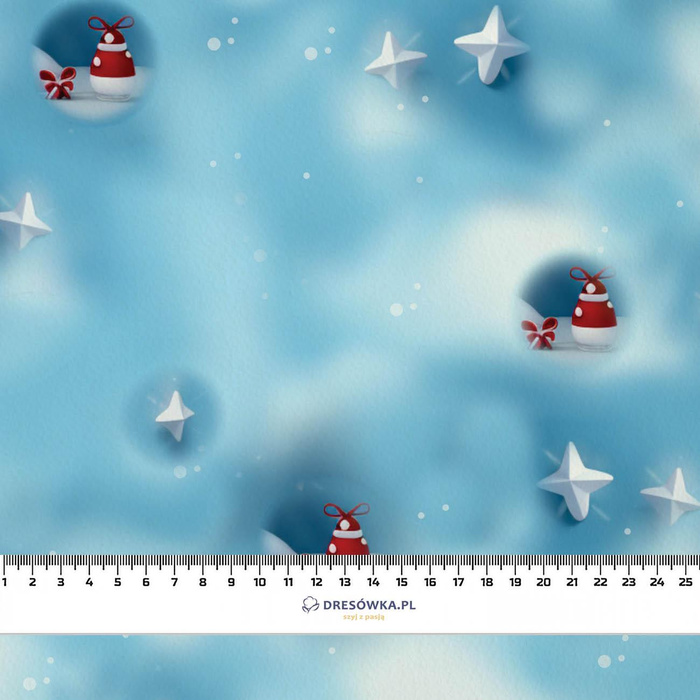 HAPPY CHRISTMAS M. 5 - French Terry mit Elasthan