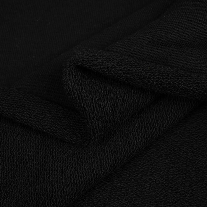 D-16 BLACK - thick looped knit 290g