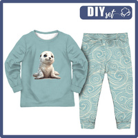 CHILDREN'S PAJAMAS " MIKI" - SWEET SEAL - sewing set (110/116)