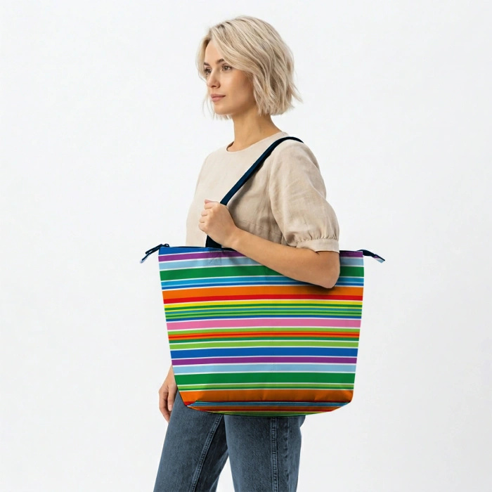RETRO GEOMETRIC WZ. 8 - Cotton drill