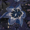 MOON LILIES (ENCHANTED NIGHT) - Hydrophobic brushed knit