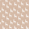 WHITE DEERS (WHITE CHRISTMAS) - Cotton woven fabric