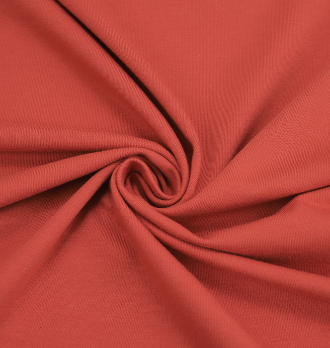 Single Jersey mit Elasthan TE210 - ZIEGEL (D-248)