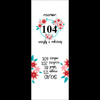Wszywka dziewczęca 'KWIATY" PL - rozmiar 158 - Komplet 9 szt