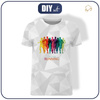 MEN’S T-SHIRT - JUST KEEP RUNNING pat. 2 / ice - single jersey M