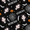 WEDNESDAY Halloween wz.1 - Tkanina na ubrusy