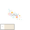 LET IT SNOW / stars and snowflakes (CHRISTMAS PENGUINS) - PANORAMIC PANEL 60 cm