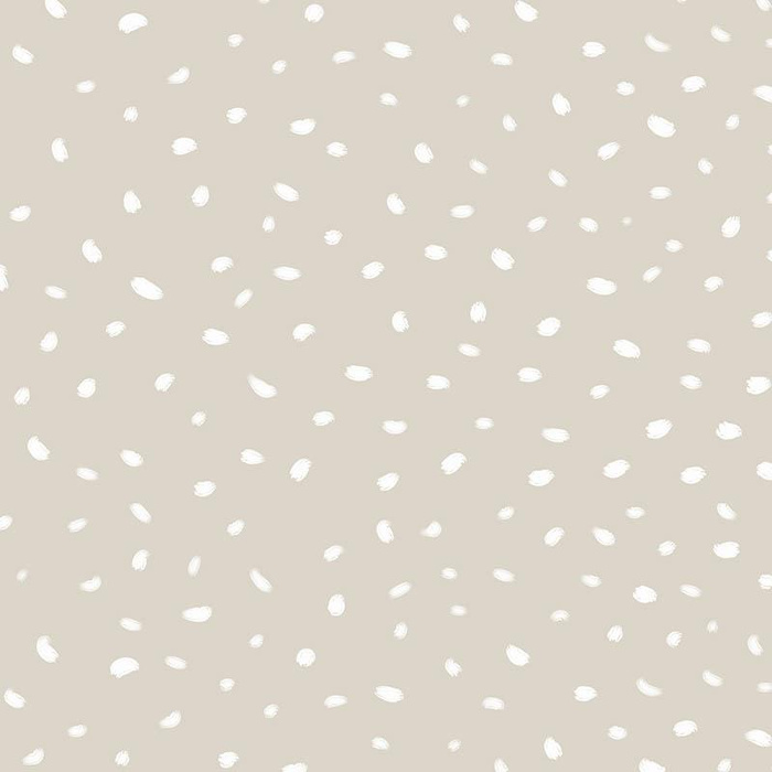 WHITE TRACES / beige (MAGICAL CHRISTMAS FOREST) - Cotton woven fabric