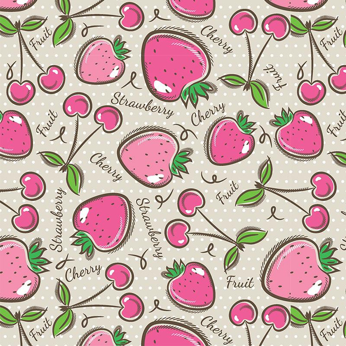 FRUITS - Cotton woven fabric