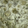 PASTEL FLOWERS WZ. 30 / lime cream - Mušelín bavlněný