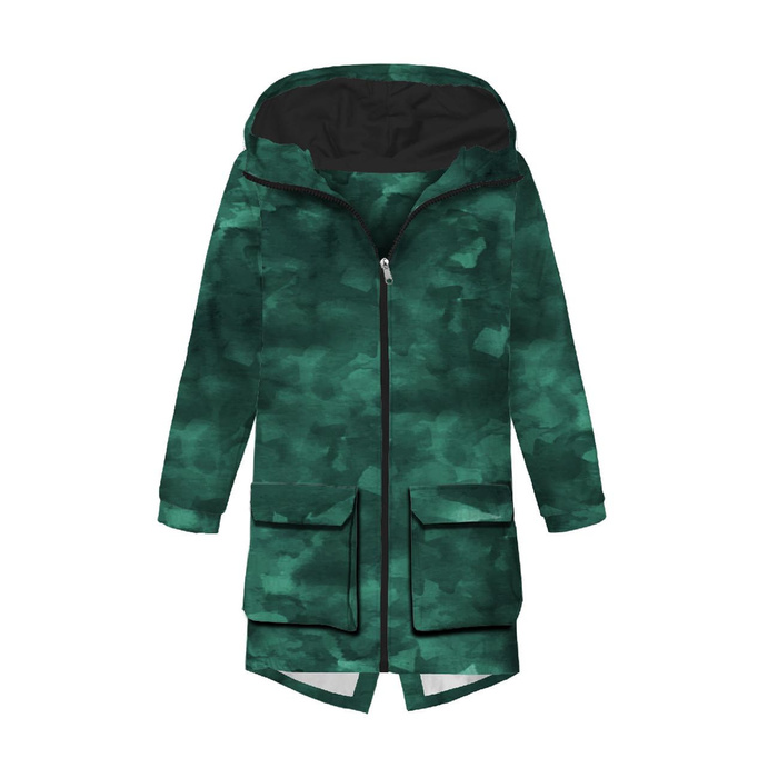 HERRENPARKA (TOM) - CAMOUFLAGE M. 2 / flaschengrün - Nähset XXL