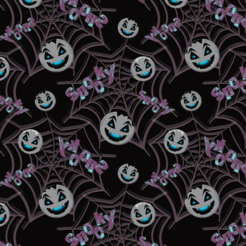 SPOOKY SMILES (SCARY HALLOWEEN) - Woven Fabric for tablecloths