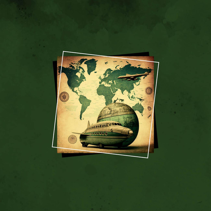 TRAVEL TIME PAT. 4 - panel (75cm x 80cm) brushed knitwear with elastane ITY