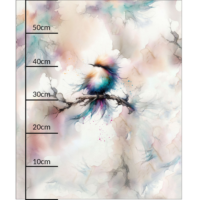 CUTE BIRD - panel (60cm x 50cm) tkanina bawełniana