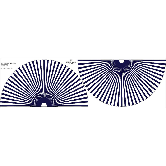 STRIPES - circle skirt panel