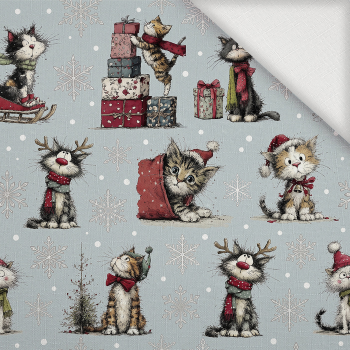 CHRISTMAS PETS WZ. 3 - Tkanina na obrusy