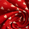 MINI HEARTS / RED (BIRDS IN LOVE) - single jersey with elastane 