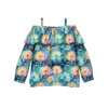 Carmenausschnitt Bluse (VIKI) - PASTEL FLOWERS WZ.10 - Nähset 