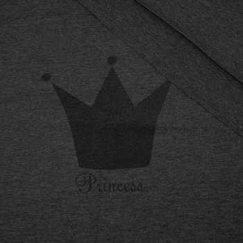 PRINCESS (grafit) "S" / grafit - panel single jersey TE210