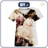 DAMEN T-SHIRT - WATERCOLORS FLOWERS MS. 4 - Single Jersey XXL