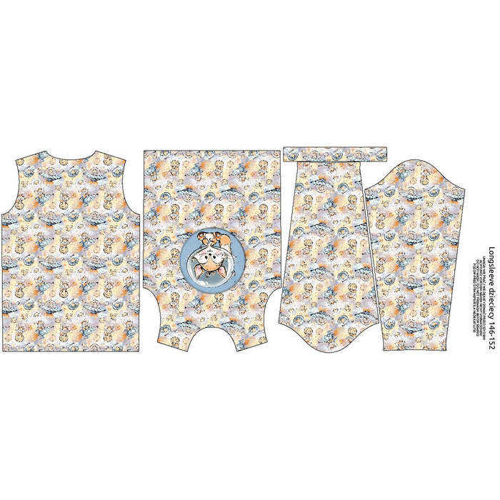 Longsleeve - SPACE CUTIES pat. 13 (CUTIES IN THE SPACE) - single jersey (98/104)