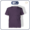 DIY Set – Kids' T-Shirt from RIB JERSEY Cotton Knit - PLUM (140/146)