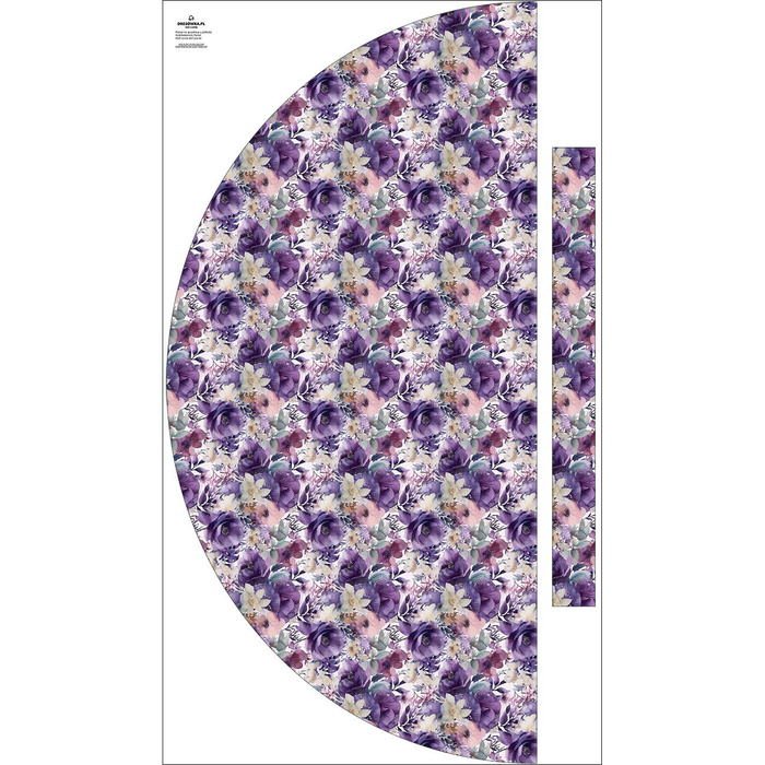 Maxirock Panel - krepp/ Flowers wz.51