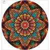 Panel na spódnicę z koła - COLORFUL MANDALA WZ. 6